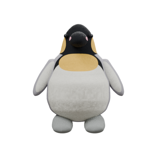 Pen, the family's much-loved plush penguin